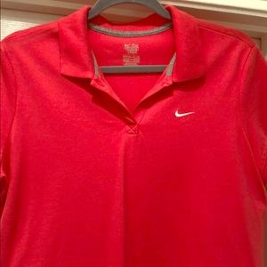 Nike Women’s pink golf polo shirt size XL